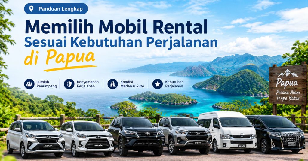 Memilih Mobil Rental Sesuai Kebutuhan Perjalanan di Papua