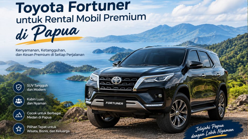 Toyota Fortuner untuk Rental Mobil Premium di Papua