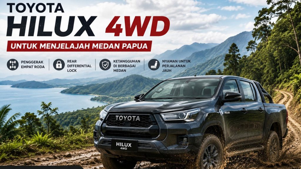 Toyota Hilux 4WD untuk Menjelajah Medan Papua